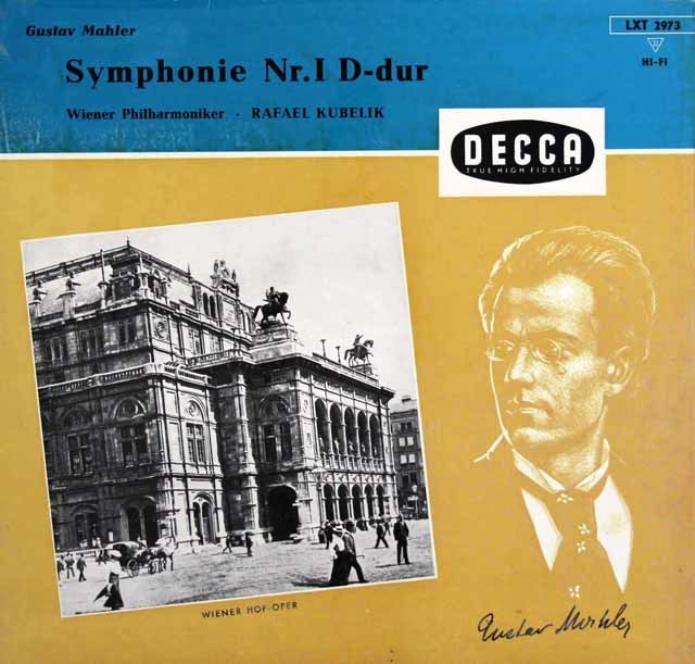 クーベリックのマーラー/交響曲第1番「巨人」　独DECCA　3733　LP レコード