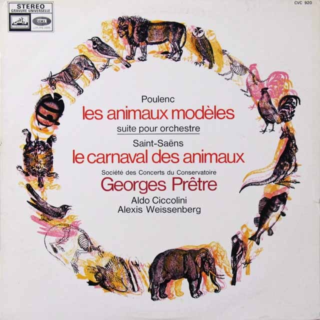 プレートルのサン=サーンス/「動物の謝肉祭」ほか 　仏EMI(VSM)  2702　LP レコード