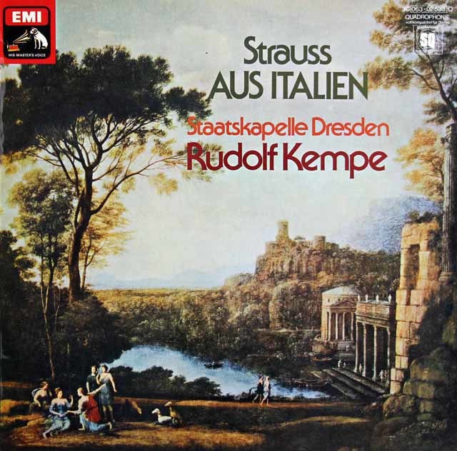 ケンペのR.シュトラウス/交響的幻想曲「イタリアより」　独EMI　3733　LP レコード