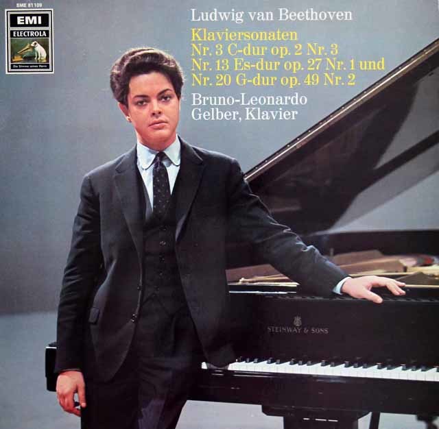 ゲルバーのベートーヴェン/ピアノソナタ第3、13、20番　独EMI　3733　LP レコード