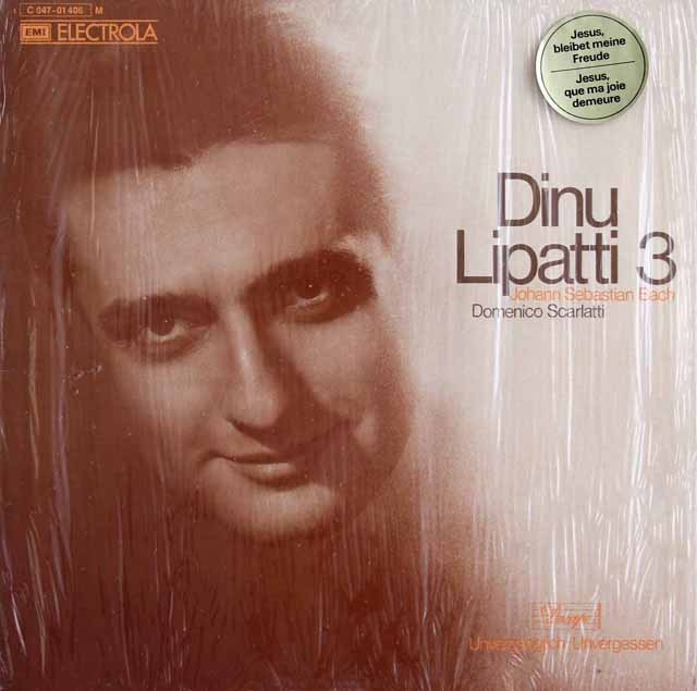 リパッティのバッハ/「主よ人の望みよ、喜びを」　独EMI　モノラル　3631　LP レコード