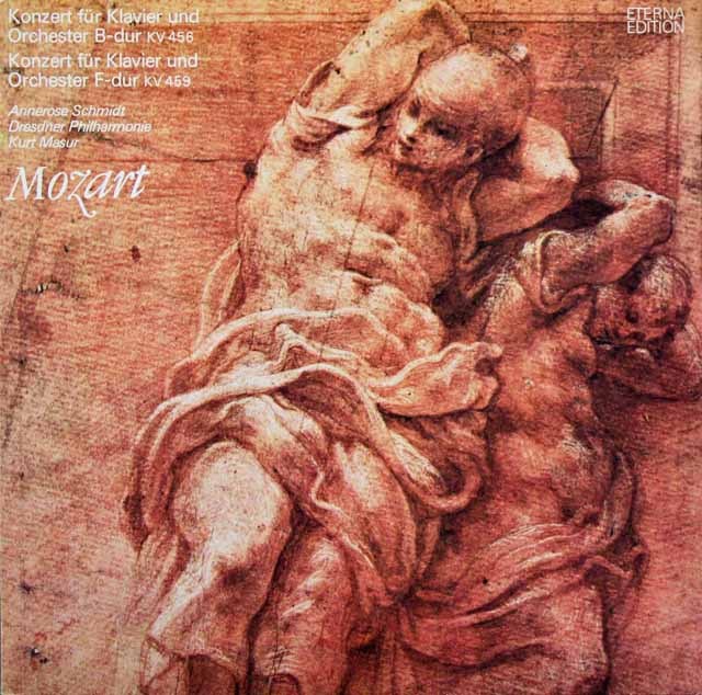 シュミット&マズアのモーツァルト/ピアノ協奏曲第18&19番　独ETERNA　2930　LP レコード