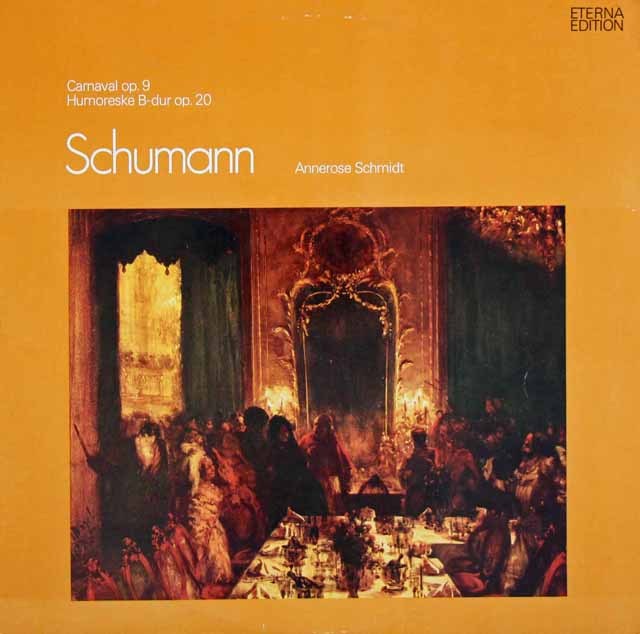 シュミットのシューマン/謝肉祭&フモレスケ　独ETERNA　2930　LP レコード
