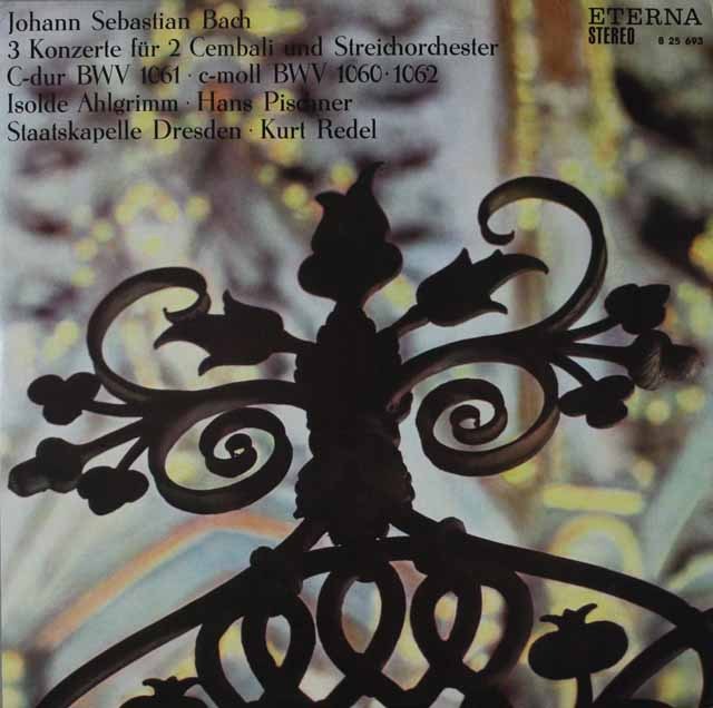 【オリジナル盤】　ピシュナー、アルグリムのバッハ/2台のチェンバロのための協奏曲集　独ETERNA　3708　LP レコード