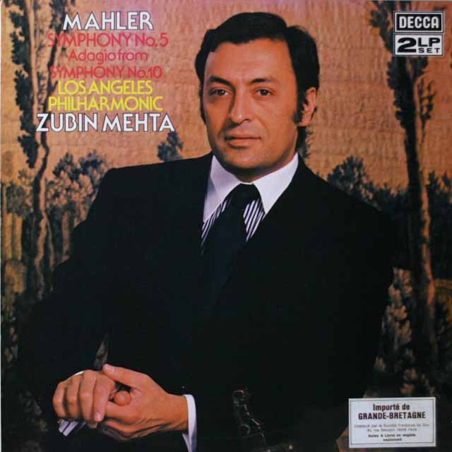 メータのマーラー/交響曲第5番ほか  英DECCA  2633　LP レコード