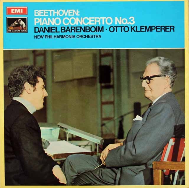バレンボイム、クレンペラーのベートーヴェン/ピアノ協奏曲第3番　英EMI　2832　LP レコード