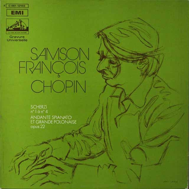 フランソワのショパン/スケルツォ第1~4番  仏EMI(VSM)  2633　LP レコード