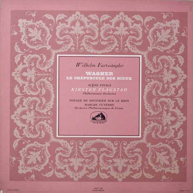 フルトヴェングラーのワーグナー/「神々の黄昏」より 　仏EMI（VSM）　モノラル　2617　LP レコード