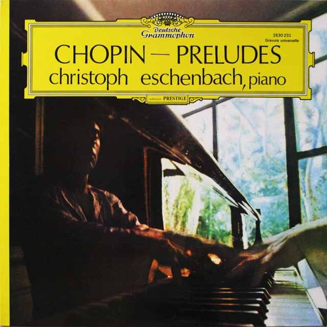 エッシェンバッハのショパン/24の前奏曲ほか　独DGG　3794　LP レコード