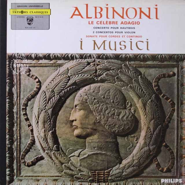 イ・ムジチ合奏団のアルビノーニ/12の協奏曲集ほか　仏PHILIPS　3794　LP レコード