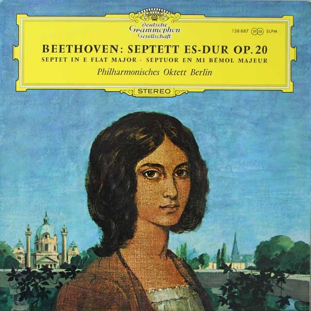 【独最初期盤】　ベルリンフィル・オクテットのベートーヴェン/七重奏曲ほか　独DGG　3794　LP レコード