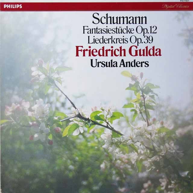 グルダ、アンダースのシューマン/「リーダークライス」ほか　蘭PHILIPS　3730　LP レコード