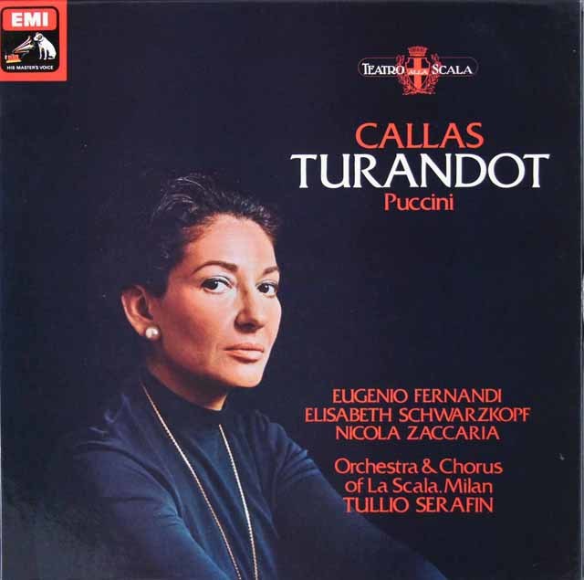 カラスのプッチーニ/「トゥーランドット」全曲　英EMI　3621　LP レコード