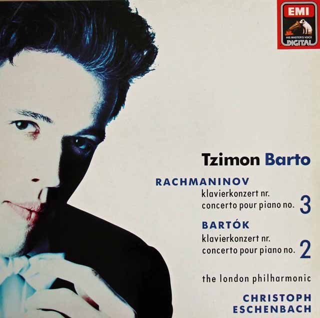 バルト、エッシェンバッハのラフマニノフ、バルトーク/ピアノ協奏曲集　独EMI　3528　LP レコード