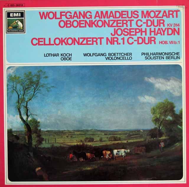 コッホ、ベトヒャーらのモーツァルト、ハイドン/協奏曲集　独EMI　3528　LP レコード
