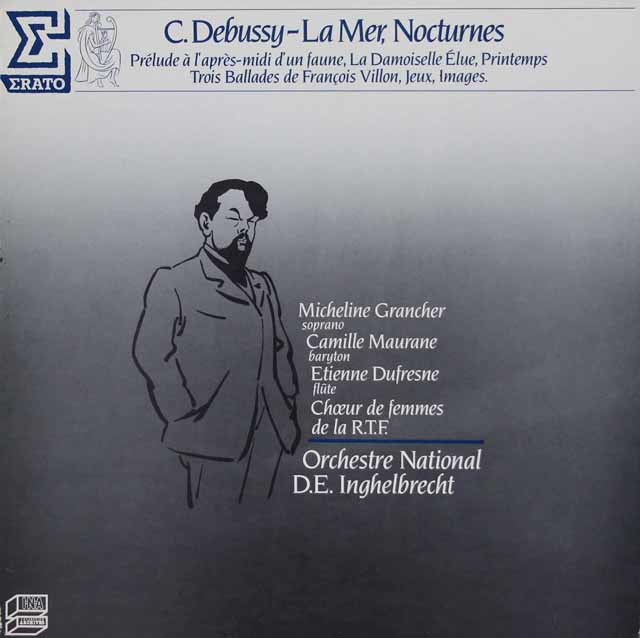 アンゲルブレシュトのドビュッシー/管弦楽曲集　仏ERATO　3036　LP レコード