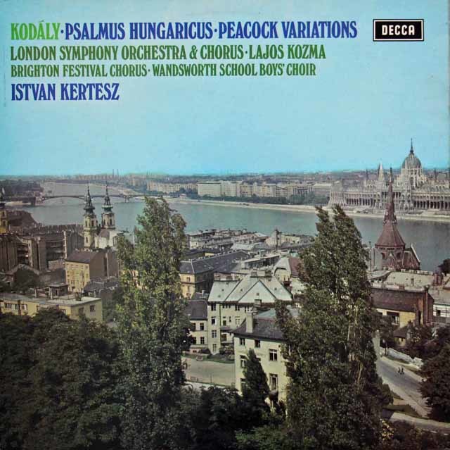 【オリジナル盤】　ケルテスのコダーイ/「ハンガリー詩篇」ほか　英DECCA　3735　LP レコード