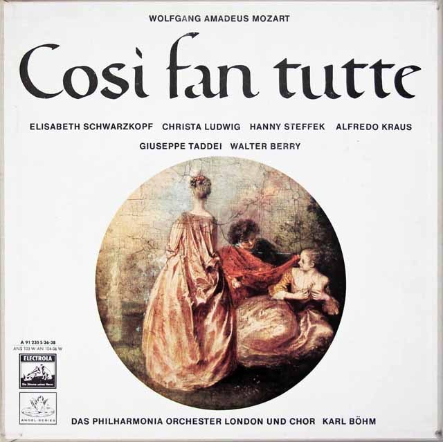 【ベーム直筆サイン入り】 ベームのモーツァルト/「コシ・ファン・トゥッテ」　独EMI　2928　LP レコード
