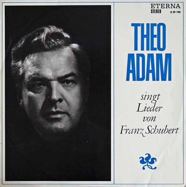 テオ・アダムのシューベルト/歌曲集　独ETERNA  2836　LP レコード