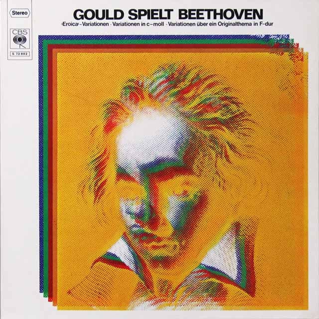 グールドのベートーヴェン/エロイカ変奏曲ほか　独CBS　3731　LP レコード