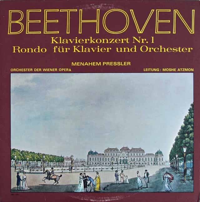 プレスラー&アツモンのベートーヴェン/ピアノ協奏曲第1番　独Concert Hall　2836　LP レコード