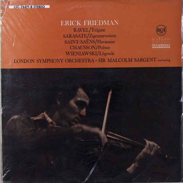 フリードマン、サージェントのサラサーテ/「ツィゴイネルワイゼン」ほか　独RCA　3593　LP レコード