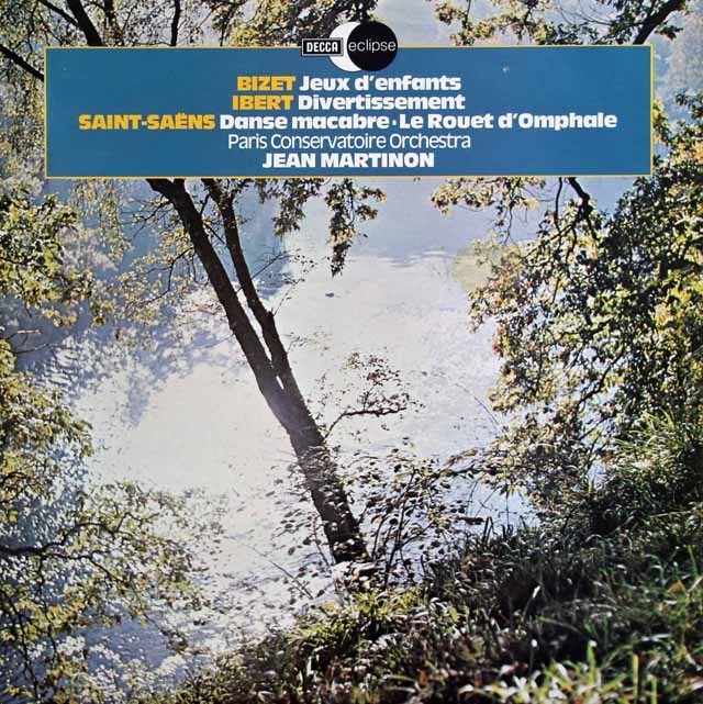 マルティノンのビゼー/「子供の遊び」ほか　英DECCA   2922　LP レコード