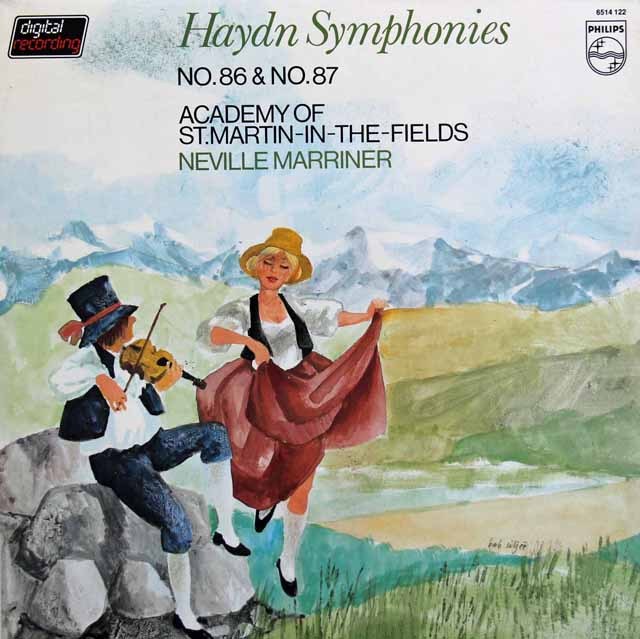 マリナーのハイドン/交響曲第86&87番　蘭PHILIPS　2922　LP レコード