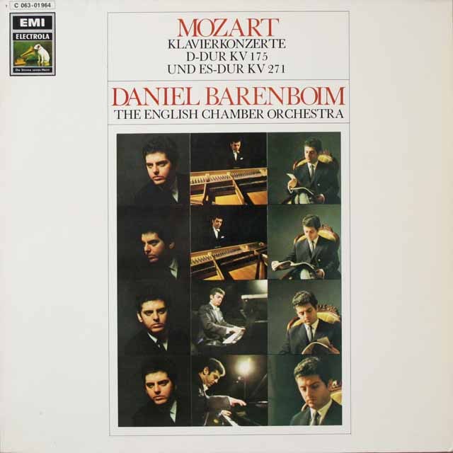 バレンボイムのモーツァルト/ピアノ協奏曲第5、9番「ジュノーム」  独EMI　3798　LP レコード
