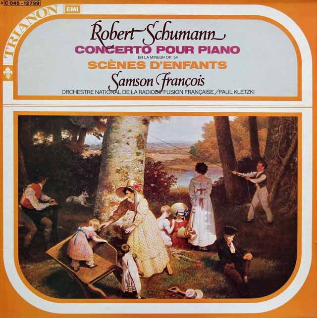フランソワ&クレツキのシューマン/ピアノ協奏曲イ短調ほか　仏EMI　2922　LP レコード