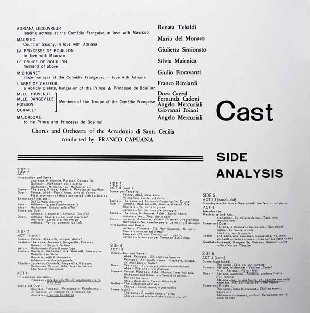 メフィストフェレ LP デルモナコ テバルディ LP レコード テバルディ、デル・モナコ、モリナーリ=プラデッリ