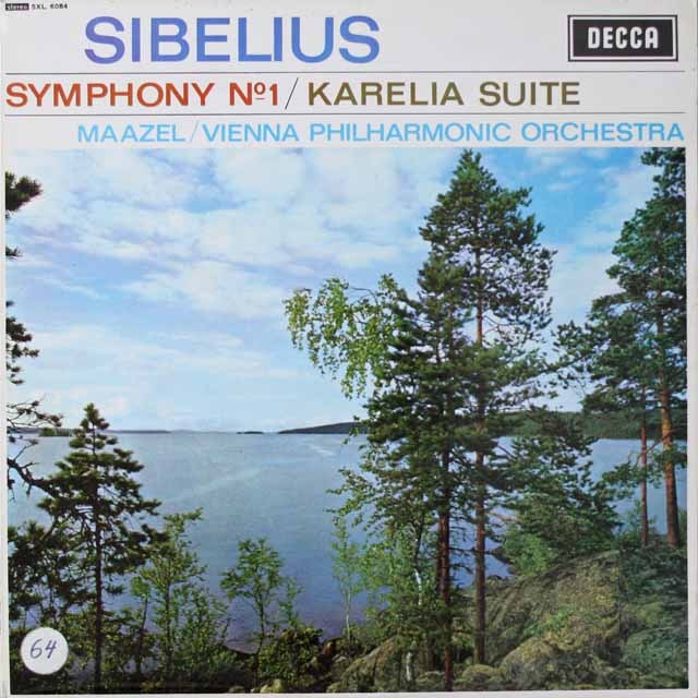マゼールのシベリウス/交響曲第1番ほか　英DECCA　3798　LP レコード