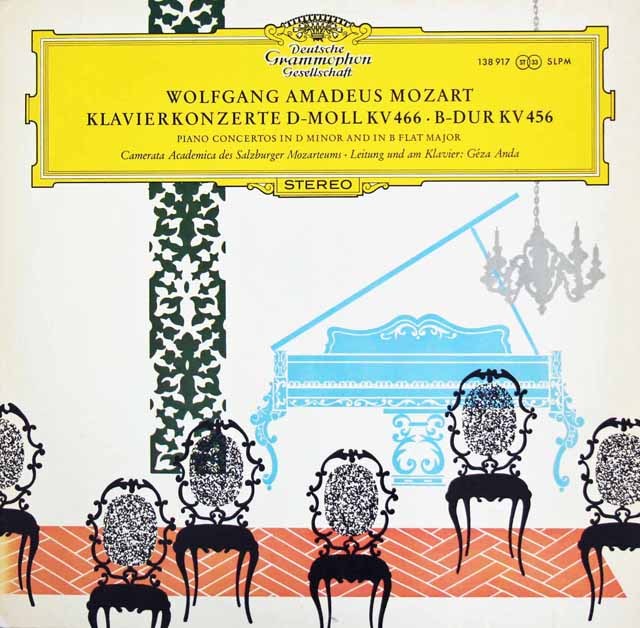 アンダのモーツァルト/ピアノ協奏曲第18、20番　独DGG　3635　LP レコード