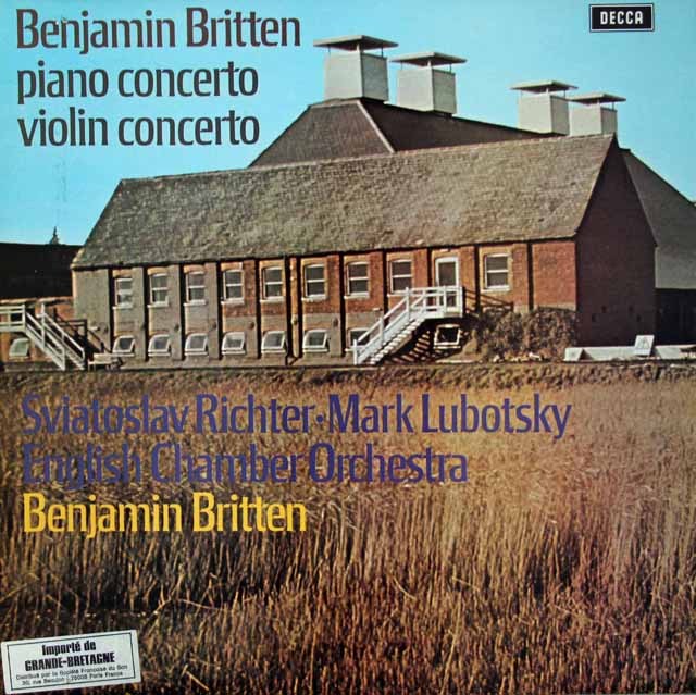 【オリジナル盤】　リヒテル、ルボツキー、ブリテンの協奏曲集　英DECCA　3703　LP レコード