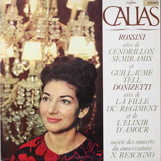 カラスのロッシーニ&ドニゼッティ/アリア集　仏Columbia  2620　LP レコード
