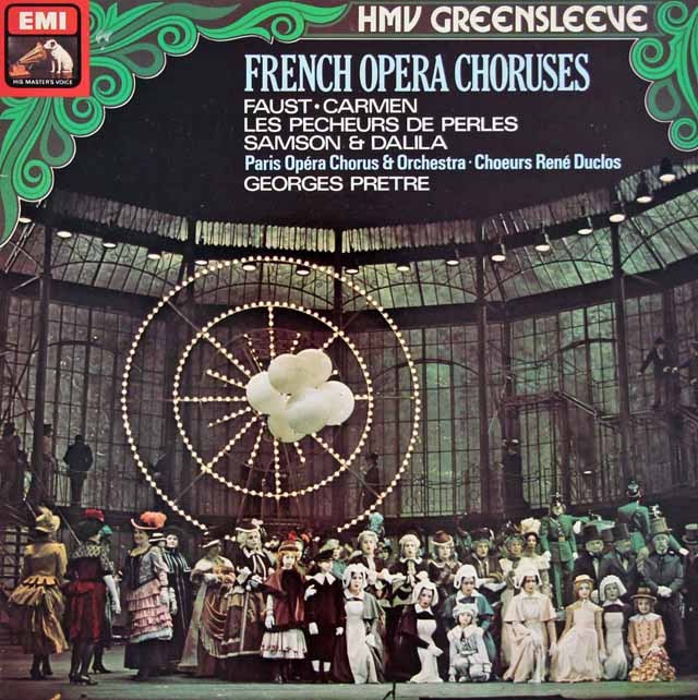 プレートルのフランス・オペラ・コーラス集　英EMI　3635　LP レコード