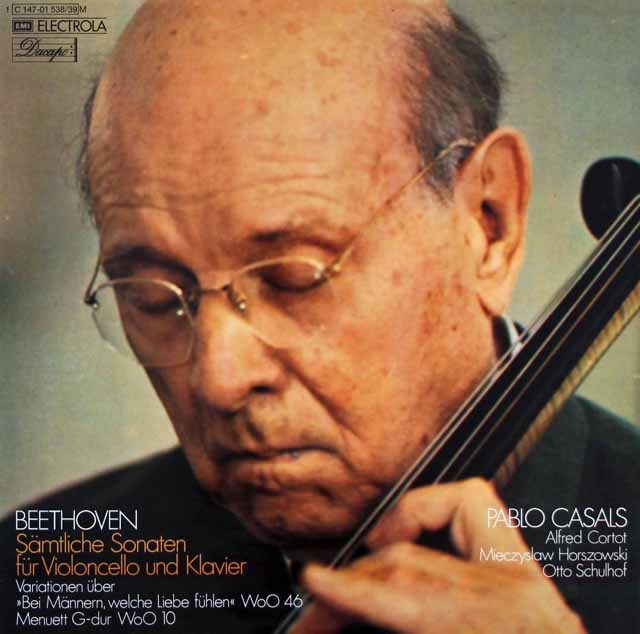 カザルスのベートーヴェン/チェロソナタ全曲ほか　独Dacapo　3635　LP レコード