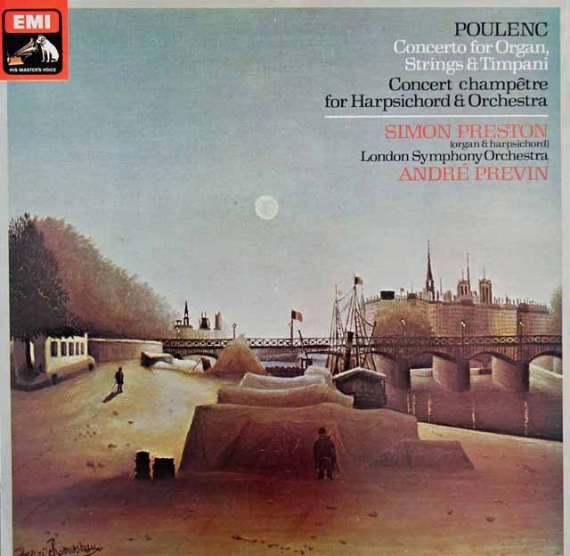 LP レコード プレストン、プレヴィンのプーランク/オルガン協奏曲ほか 英EMI 3620
