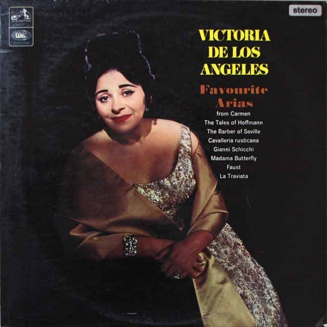 ロス・アンヘレスのオペラ・アリア集  英EMI  2637　LP レコード