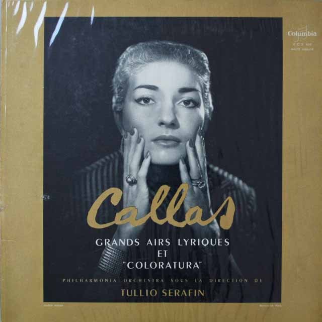 カラス/オペラアリア集  仏Columbia  2638　LP レコード