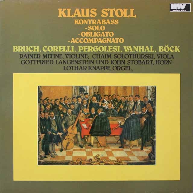シュトールのコントラバス作品集　独MV　3899　LP レコード