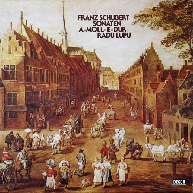ルプーのシューベルト/ピアノソナタ第1&16番  独DECCA  2639　LP レコード