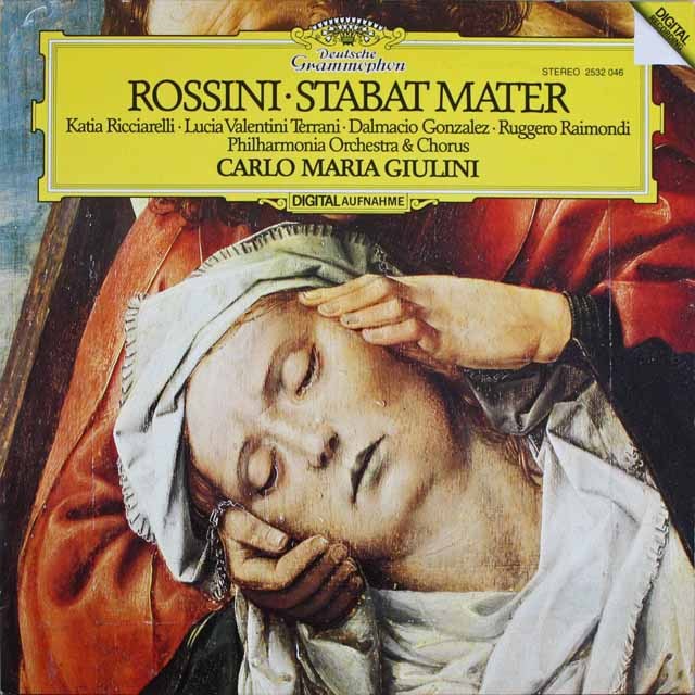 ジュリーニのロッシーニ/スターバト・マーテル　独DGG　3804　LP レコード