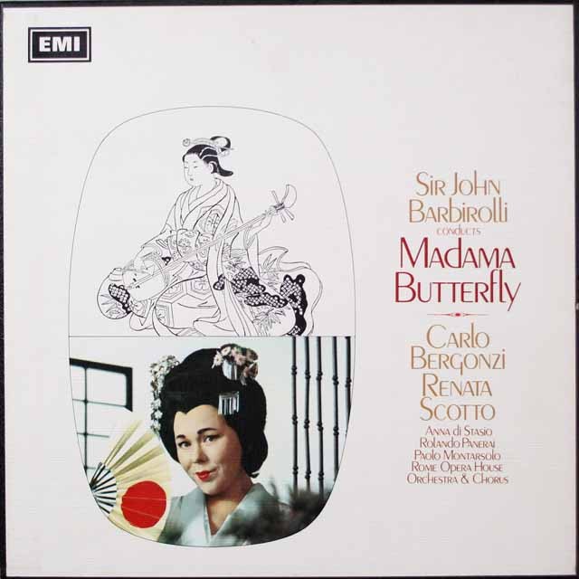 バルビローリのプッチーニ/蝶々夫人　英EMI　3408　LP レコード