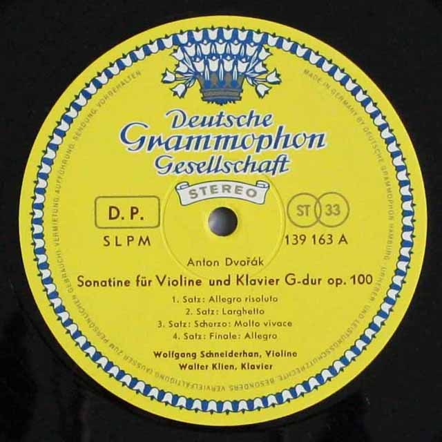 LP レコード 直筆サイン入り シュナイダーハン、クリーンの