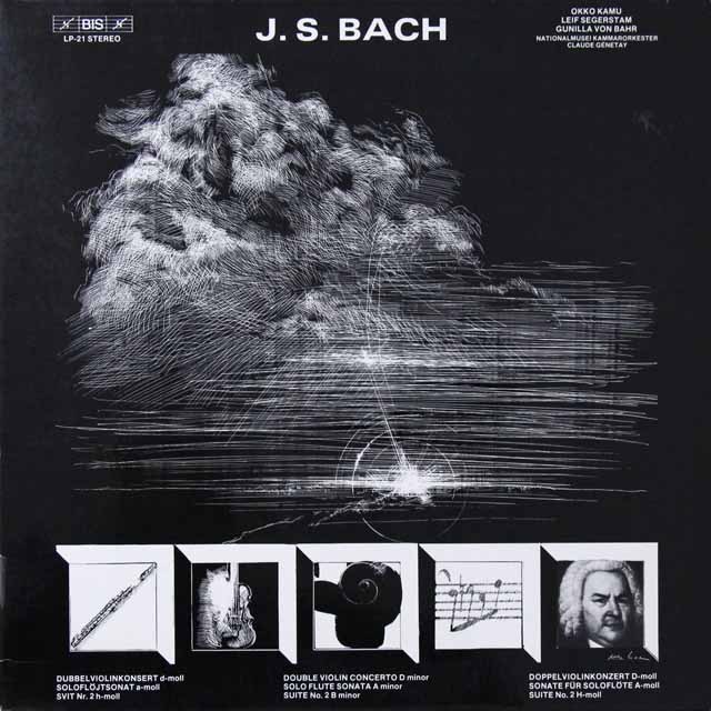 カムらのバッハ/2つのヴァイオリンのための協奏曲ほか　スウェーデンBIS  2714　LP レコード