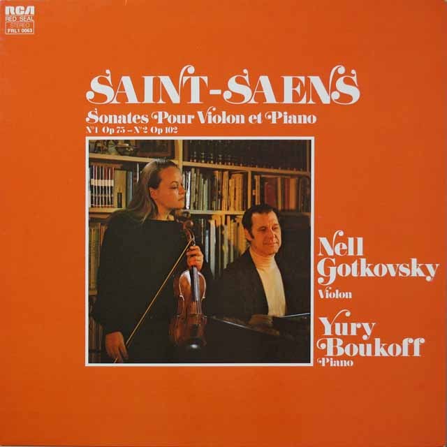 ゴトコフスキー、ブーコフのサン＝サーンス/ヴァイオリンとピアノのためのソナタ　仏RCA　3899　LP レコード