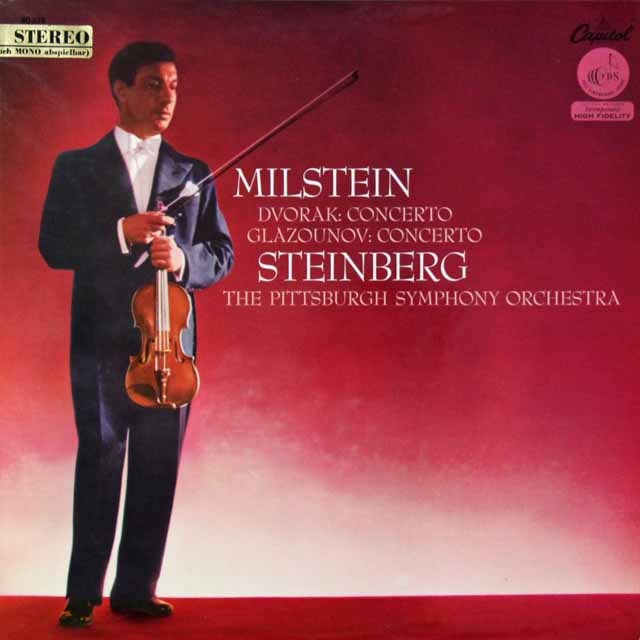 ミルシュタインのドヴォルザーク、グラズノフ/ヴァイオリン協奏曲集　独Capitol　3704　LP レコード