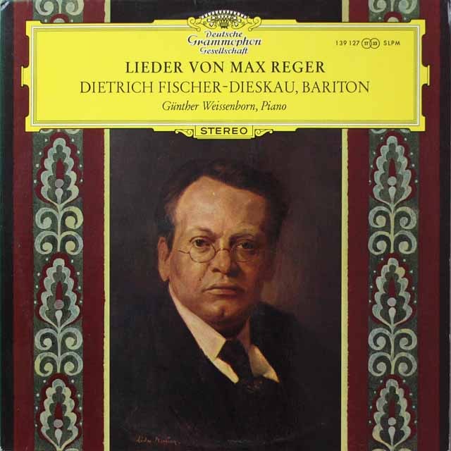 D.F=ディースカウのレーガー/歌曲集　独DGG　3899　LP レコード