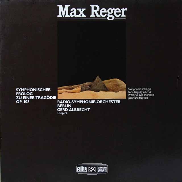 アルブレヒトのレーガー/ある悲劇への交響的序章　独schwann　3705　LP レコード